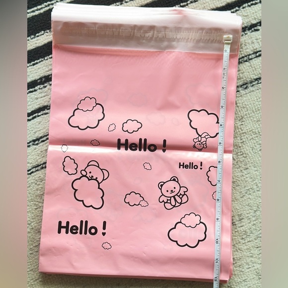 Pink Bear “Hello!” 100PCS *Poly Mailers 9.75x12 Inch - Picture 4 of 5